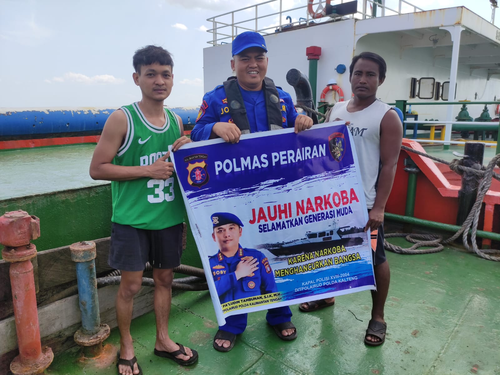 Wujudkan Wilayah Perairan Aman Tanpa Narkoba, Personel Ditpolairud Berikan Pemahaman
