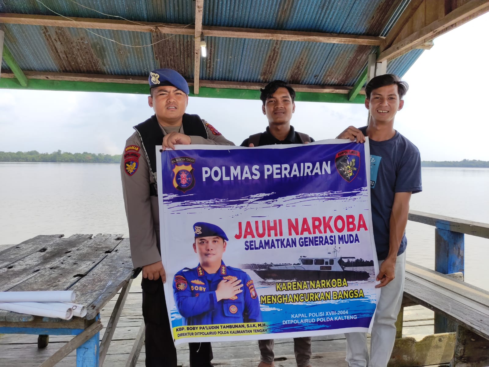 Generasi Muda Adalah Generasi Emas, Ditpolairud Ajak Warga Kumai Perangi Narkoba