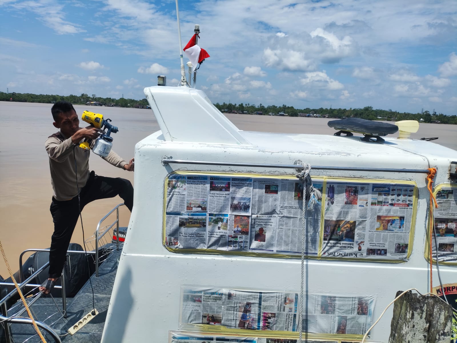 Renovasi Cat Pada Body Kapal, Ditpolairud Harapkan Hal Ini