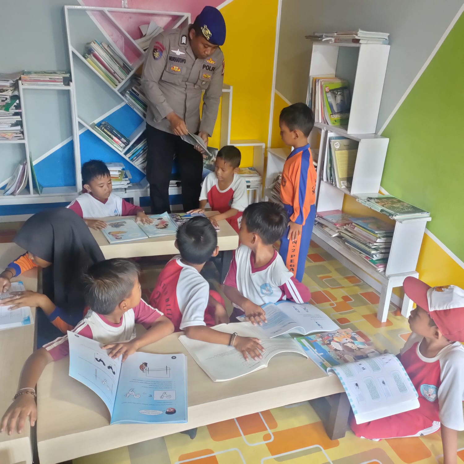 Mako Perwakilan Pegatan Mendapat kunjungan Belajar Anak-anak Pelajar Pegatan