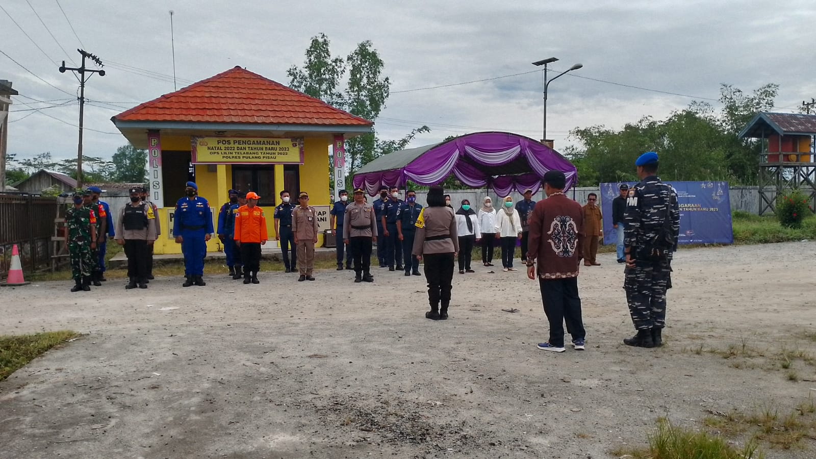 Ditpolairud Mengikuti Apel Gabungan Ops Lilin Di Pelabuhan Penyeberangan Bahaur