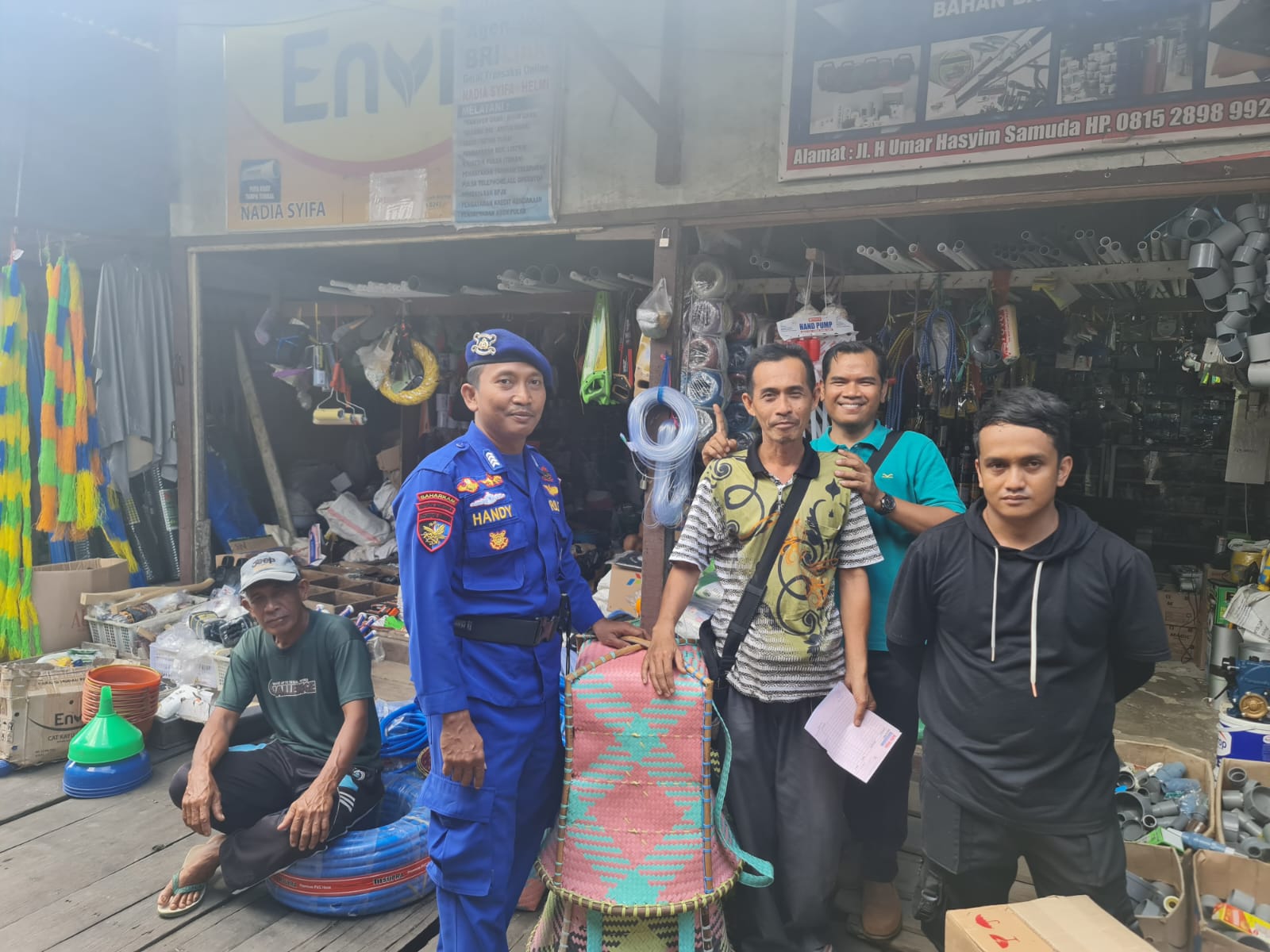 Menjalin Silaturahmi Dengan Masyarakat Samuda, Ditpolairud Rutin Laksanakan Sambang