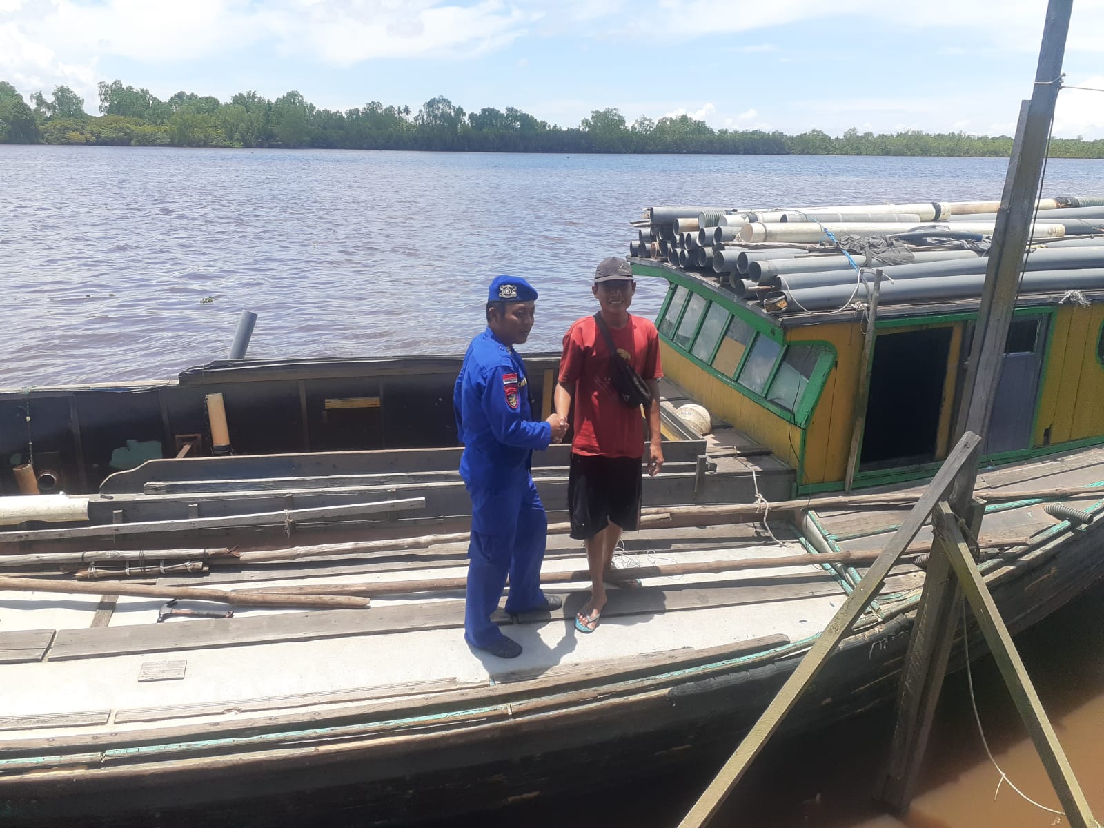 Jamin Keamanan dan Ketertiban Di Wilayah Perairan Seruyan, Ditpolairud Imbau Kapal Wajib Lengkap Dokumen