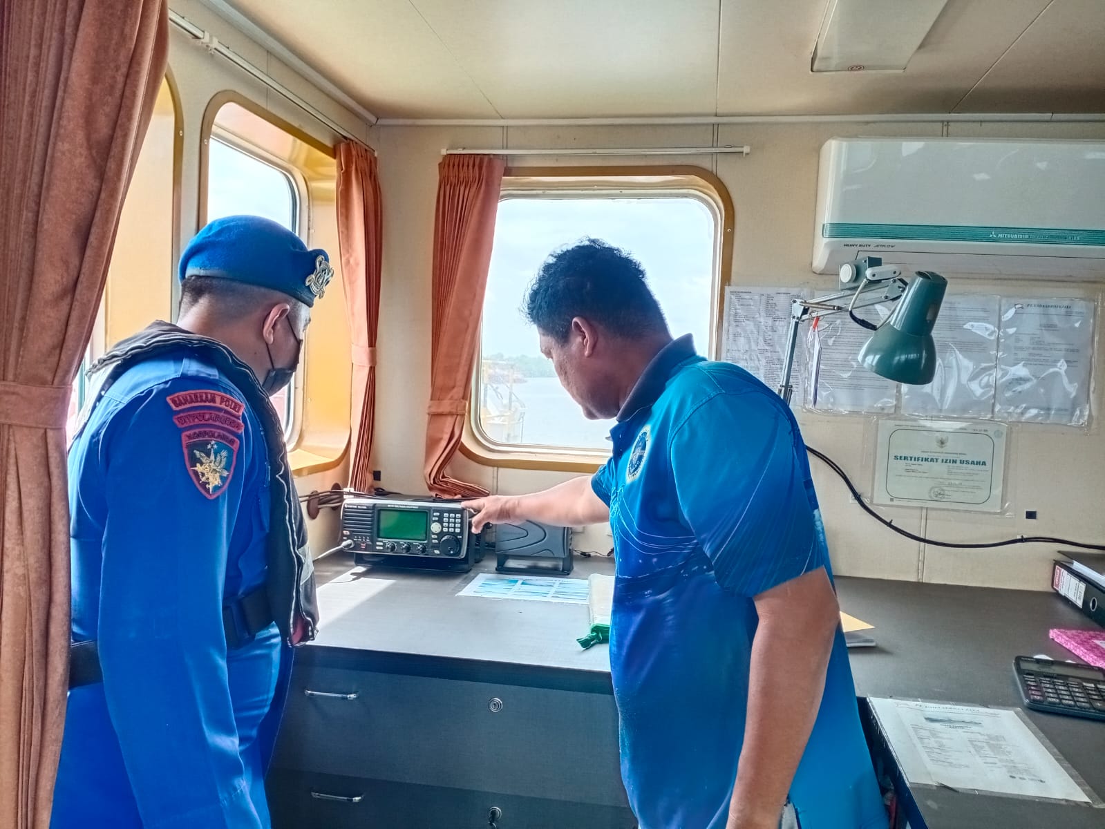 Zero Accident, Kapal Polisi XVIII-1005 Milik Ditpolairud Polda Kalteng Cek Alat Keselamatan Di Atas Kapal