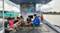 Ditpolairud Polda Kalteng Dukung Dunia Pendidikan Lewat Kapal Melek Huruf