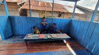Ditpolairud Peduli Cerdaskan Penerus Bangsa Melalui Program PBMH Di Desa Sebangau