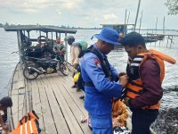 Personel KP XVIII-2006 Ditpolairud, Imbau Penyebrangan Tradisional Utamakan Keselamatan Penumpang